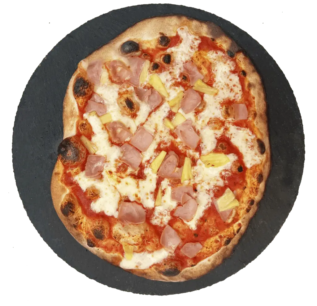 Wallce and Dough - ham and pineapple pizza